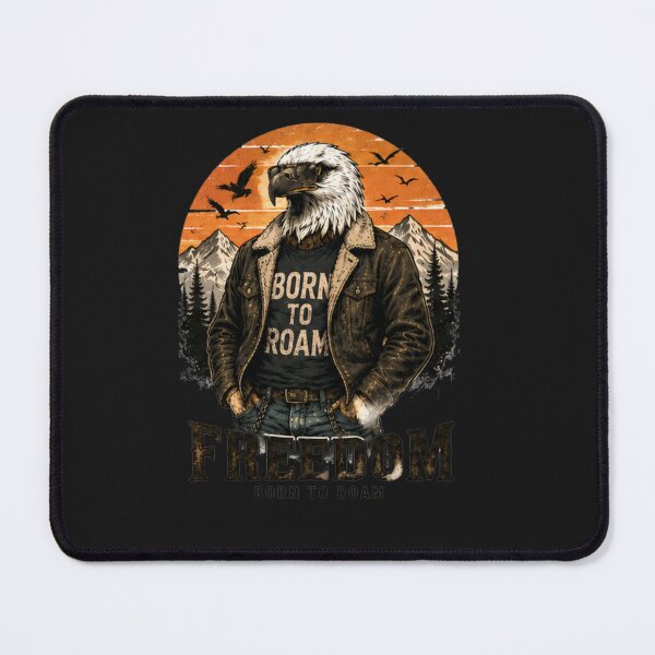 Item preview, Eagle Born to Roam Vintage Wild Icon designed and sold by IGArte.