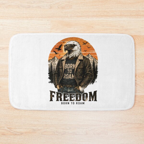 Item preview, Eagle Born to Roam Vintage Wild Icon designed and sold by IGArte.