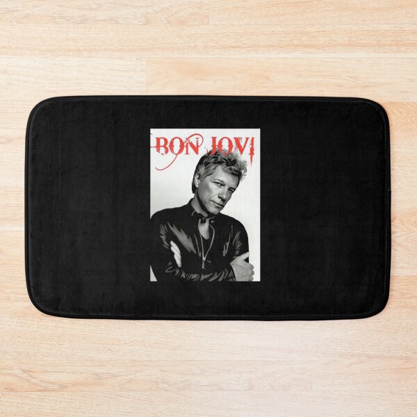 Item preview, on Bon Jovi Grayscale Portrait Red  designed and sold by motittacorp.