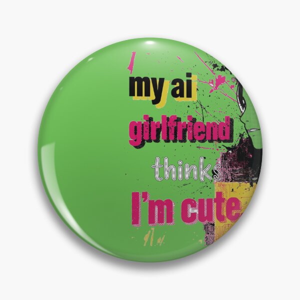 Artikelvorschau, My AI Girlfriend Thinks I'm Cute – Anime Cyberpunk entworfen und verkauft von midmonty.