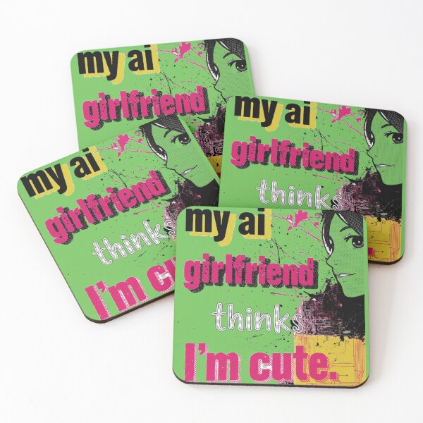 Item preview, My AI Girlfriend Thinks I'm Cute – Anime Cyberpunk designed and sold by midmonty.