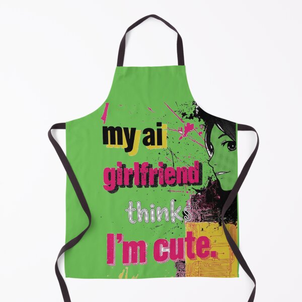 Artikelvorschau, My AI Girlfriend Thinks I'm Cute – Anime Cyberpunk entworfen und verkauft von midmonty.