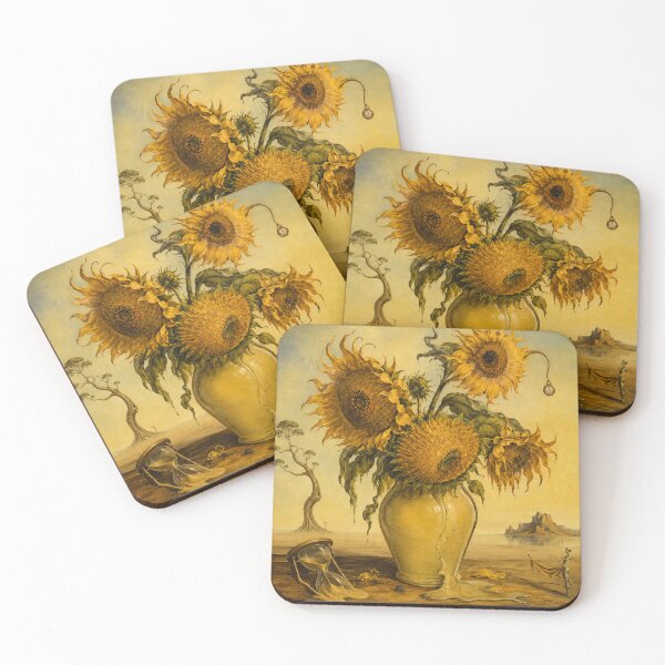 Item preview, Vincent Van Gogh's 'Sunflowers' in a Surrealism Style designed and sold by Neon-Mama.