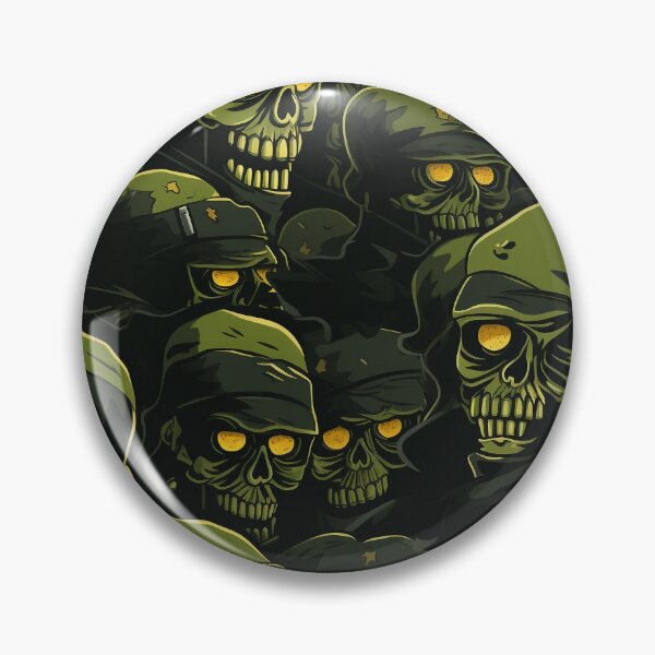 Item preview, Military cartoon skull designed and sold by Raven-Blackwell.