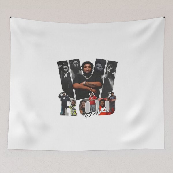 Item preview, Hip Hop Rapper Photo Collage Rod Wave Tribute Graphic designed and sold by laurenkoppar.