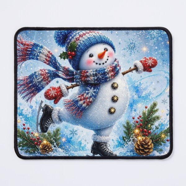 Item preview, Ice Skating Snowman Winter Fun designed and sold by PuraVibeShop.