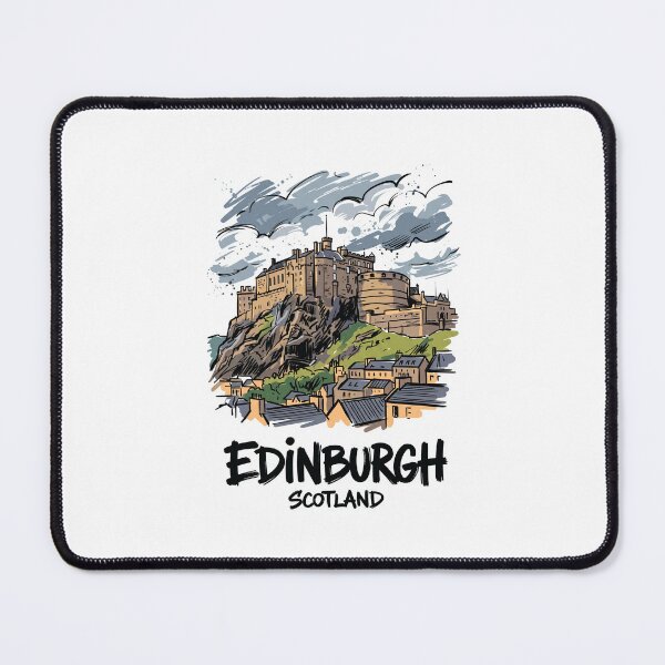 Item preview, Edinburgh Castle Scotland Travel Poster Art designed and sold by Merch by Das Design Studio.