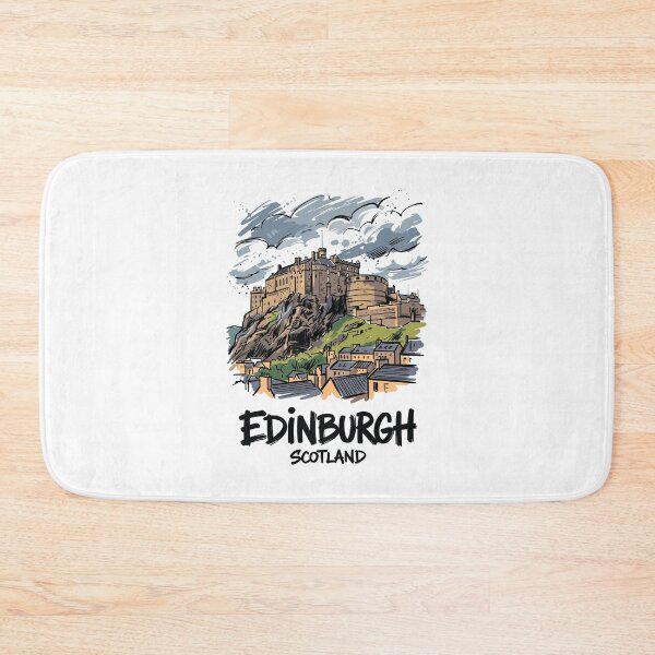 Item preview, Edinburgh Castle Scotland Travel Poster Art designed and sold by Merch by Das Design Studio.