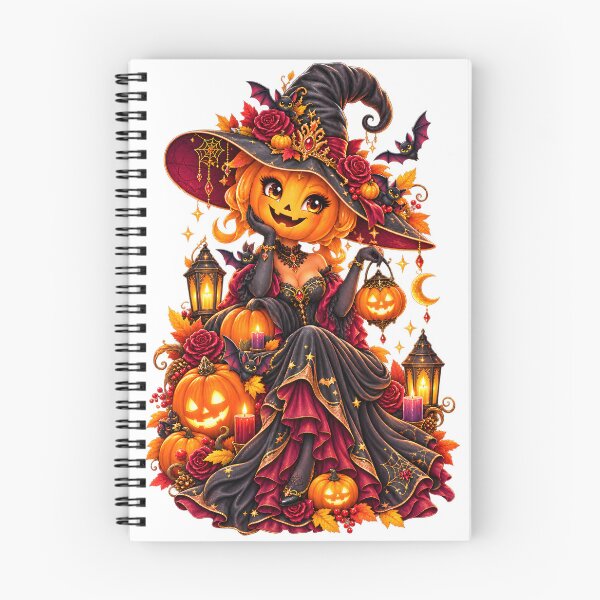 Item preview, Glamorous Pumpkin Witch – Gothic Halloween Fantasy designed and sold by Clothes With Smiling Animals Walt Gral.