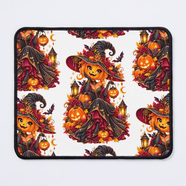 Artikelvorschau, Glamouröse Kürbishexe – Gothic-Halloween-Fantasie entworfen und verkauft von Clothes With Smiling Animals Walt Gral.