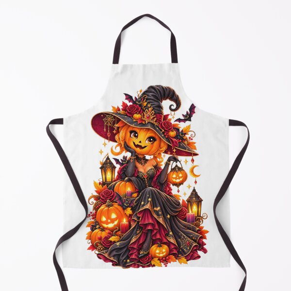 Item preview, Glamorous Pumpkin Witch – Gothic Halloween Fantasy designed and sold by Clothes With Smiling Animals Walt Gral.