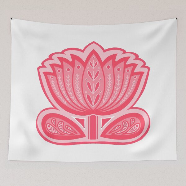 Item preview, Lotus mandala art -Pink Lotus Mandala - folk art lotus flower designed and sold by DColourMuse.