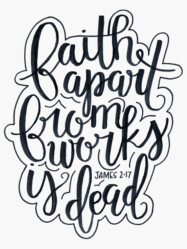 Hand-lettered Faith Stickers