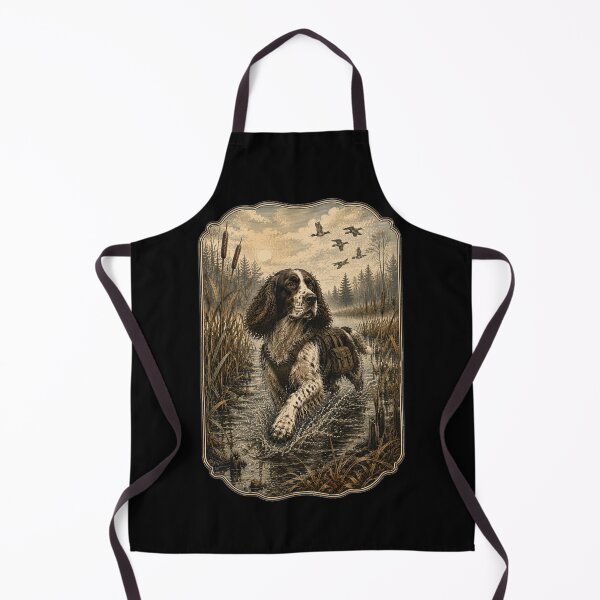 Item preview, Aventura en los humedales con un English Springer Spaniel clásico. designed and sold by ARDELVEX STUDIO.