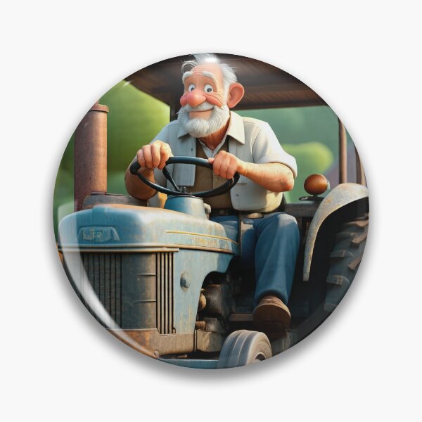 Item preview, Old Fart Driving a tractor designed and sold by Colin Bentham.