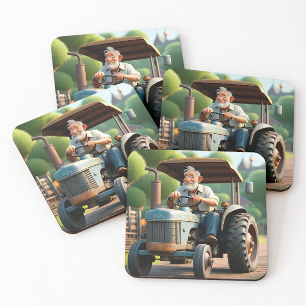 Item preview, Old Fart Driving a tractor designed and sold by Colin Bentham.