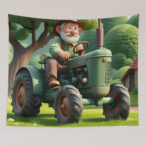 Item preview, Old Fart Driving a tractor designed and sold by Colin Bentham.