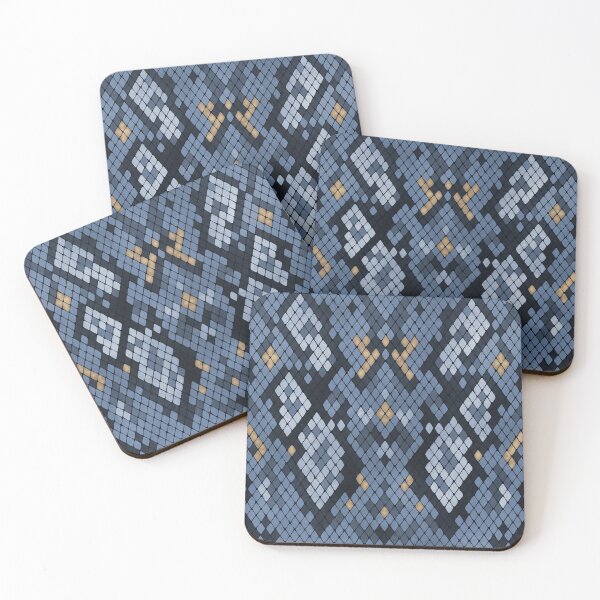 Item preview, Blue Snake Skin Pattern - Luxe Stylish Realistic Reptile Texture designed and sold by thecolorbirdie.