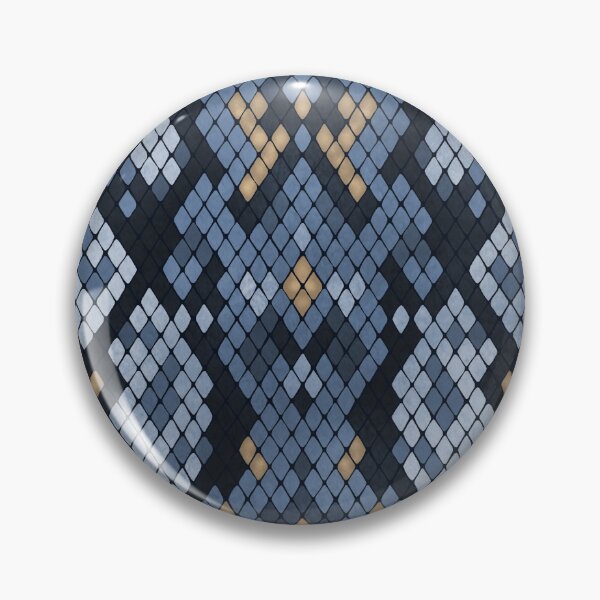 Item preview, Blue Snake Skin Pattern - Luxe Stylish Realistic Reptile Texture designed and sold by thecolorbirdie.