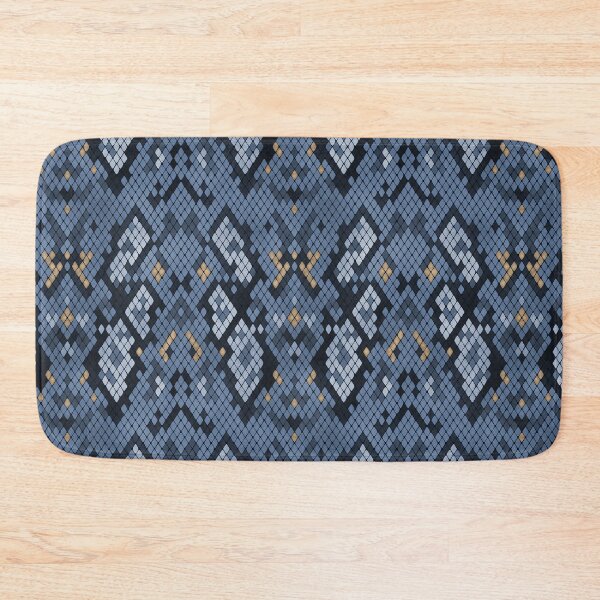 Item preview, Blue Snake Skin Pattern - Luxe Stylish Realistic Reptile Texture designed and sold by thecolorbirdie.