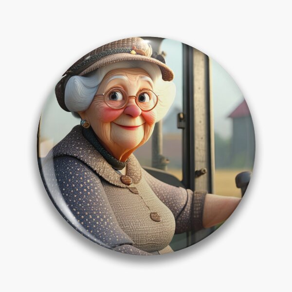 Item preview, Old Fart Driving a tractor designed and sold by Colin Bentham.