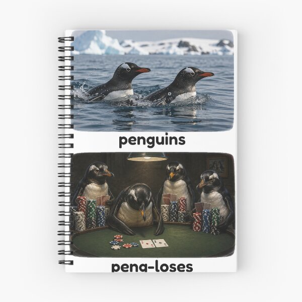 Item preview, penguins peng-loses penguin pun designed and sold by PhiloDoh.