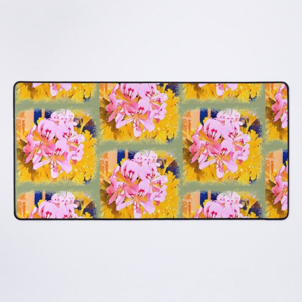 Item preview, Sun Drenched Pink Geraniums Artistic Floral Design designed and sold by BalkanBloom.
