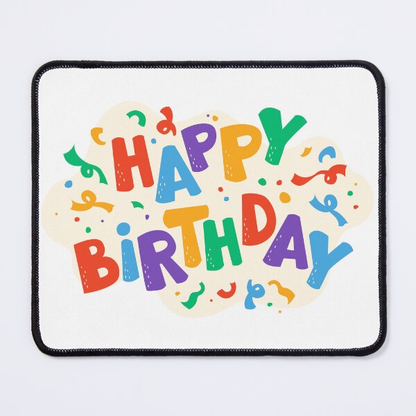 Item preview, Colorful Happy Birthday Typography with Confetti designed and sold by CHERRY--SHOP.