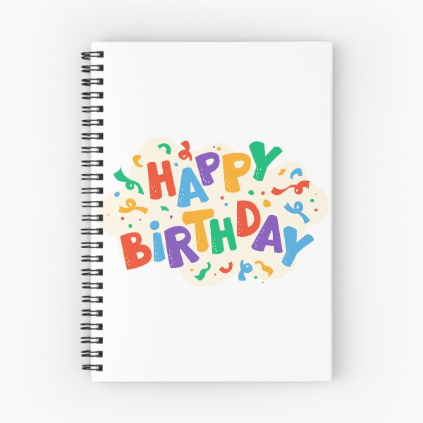 Item preview, Colorful Happy Birthday Typography with Confetti designed and sold by CHERRY--SHOP.