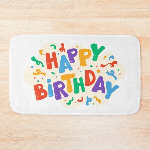 Item preview, Colorful Happy Birthday Typography with Confetti designed and sold by CHERRY--SHOP.