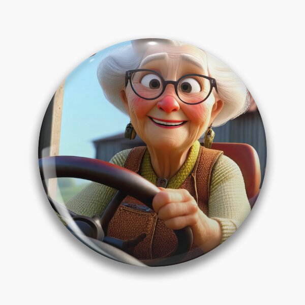 Item preview, Old Fart Driving a tractor designed and sold by Colin Bentham.