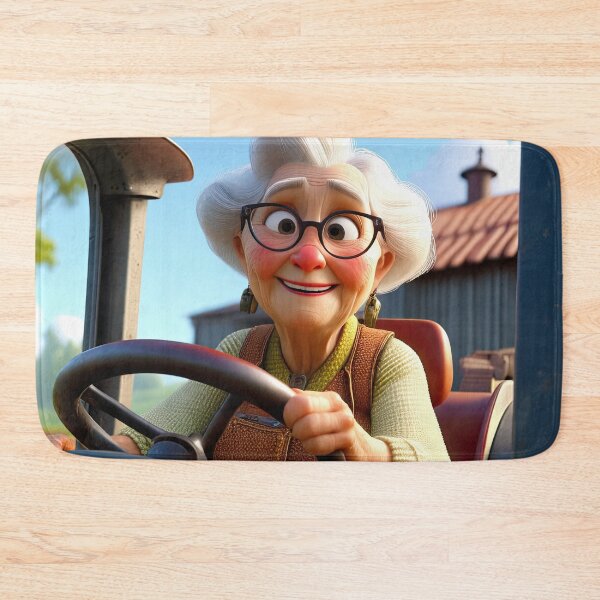 Item preview, Old Fart Driving a tractor designed and sold by Colin Bentham.