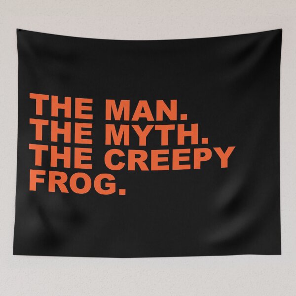 Item preview, The Man The Myth The Creepy Frog Funny Sarcastic Halloween Quote designed and sold by Aesthetic Crew.