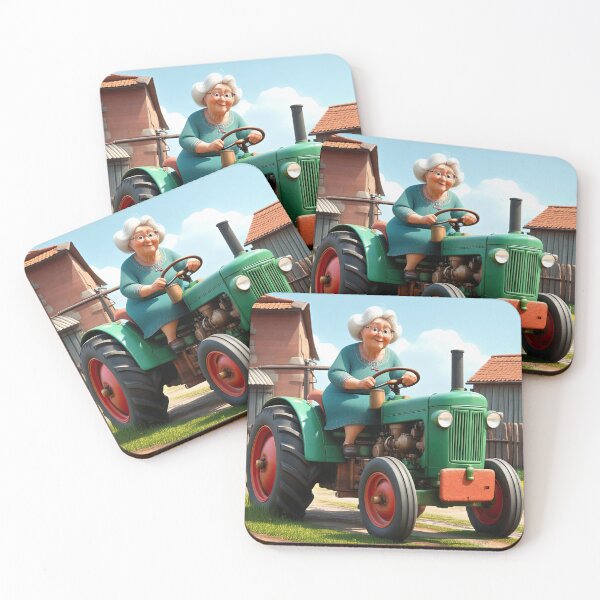 Item preview, Old Fart Driving a tractor designed and sold by Colin Bentham.