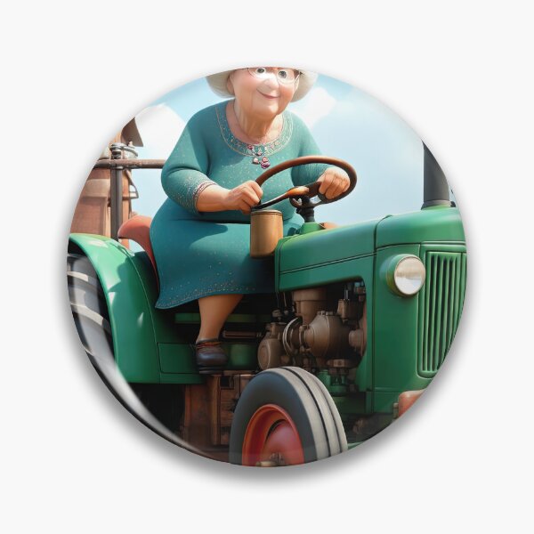 Item preview, Old Fart Driving a tractor designed and sold by Colin Bentham.