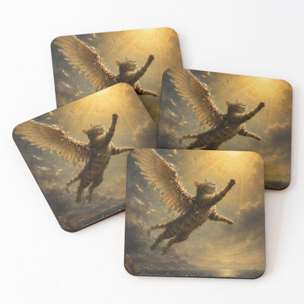 Item preview, Winged Cat Beneath the Burning Sun designed and sold by Ocelot-T.
