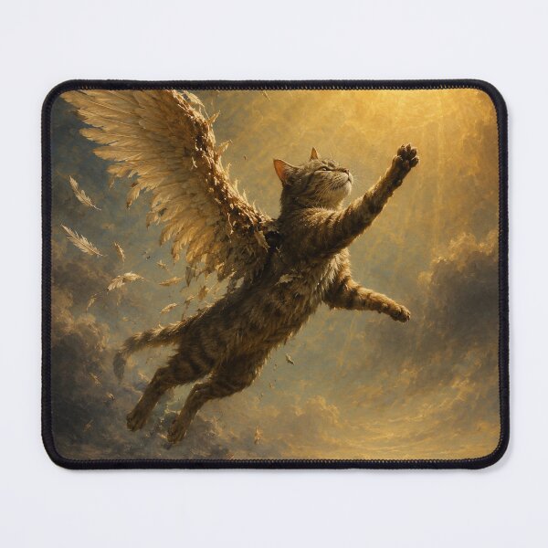 Item preview, Winged Cat Beneath the Burning Sun designed and sold by Ocelot-T.