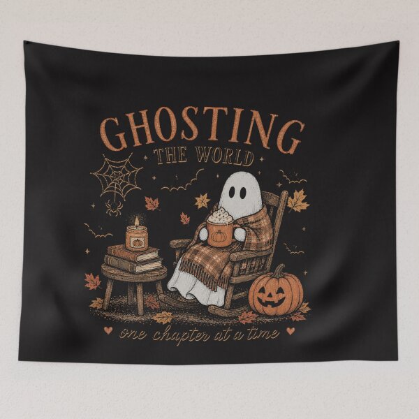 Item preview, Vintage Reading Ghost – Spooky Book Lover Halloween Gothic Reader designed and sold by Clairenity Studio.