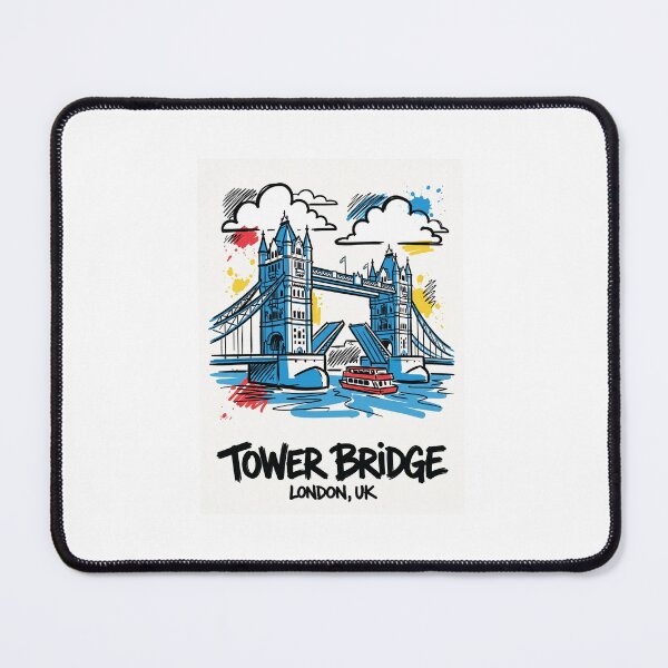 Item preview, Tower Bridge London Landmark UK Art Print designed and sold by Merch by Das Design Studio.