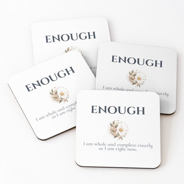 Item preview, Enough Botanical Self Acceptance Affirmation designed and sold by Safe Soul DeLife.