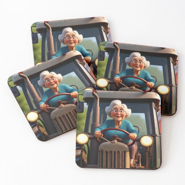 Item preview, Old Fart Driving a tractor designed and sold by Colin Bentham.