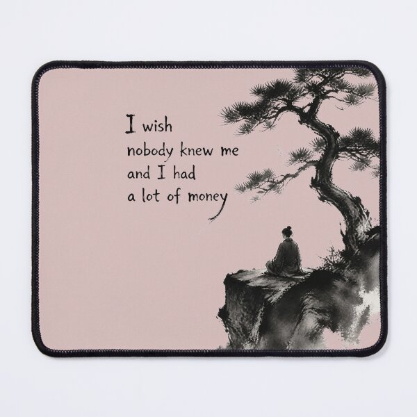 Item preview, I Wish Nobody Knew Me — Quiet Wealth & Solitude designed and sold by ManggaeJM.