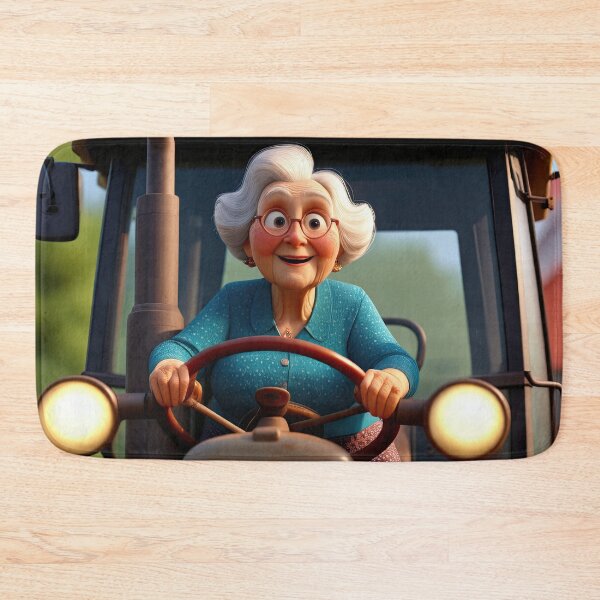 Item preview, Old Fart Driving a tractor designed and sold by Colin Bentham.
