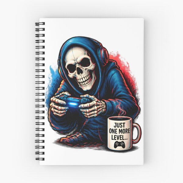 Item preview, Skeleton Gamer Just One More Level Video Games designed and sold by Pyt27.