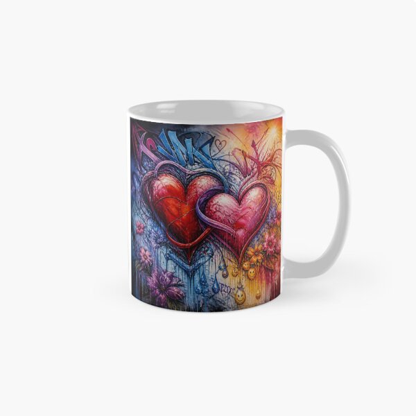 Item preview, Entwined Hearts Graffiti Bloom designed and sold by Lespribos .