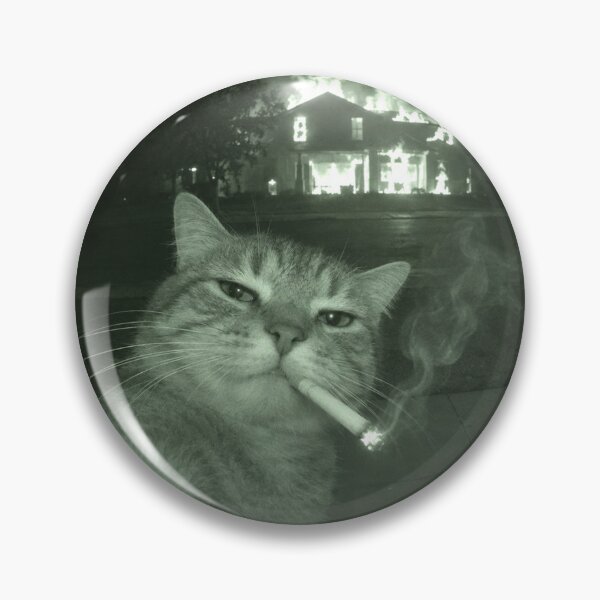 Item preview, Evil Smoking Cat Meme Funny Cats Cigarette Arson designed and sold by amos20111.
