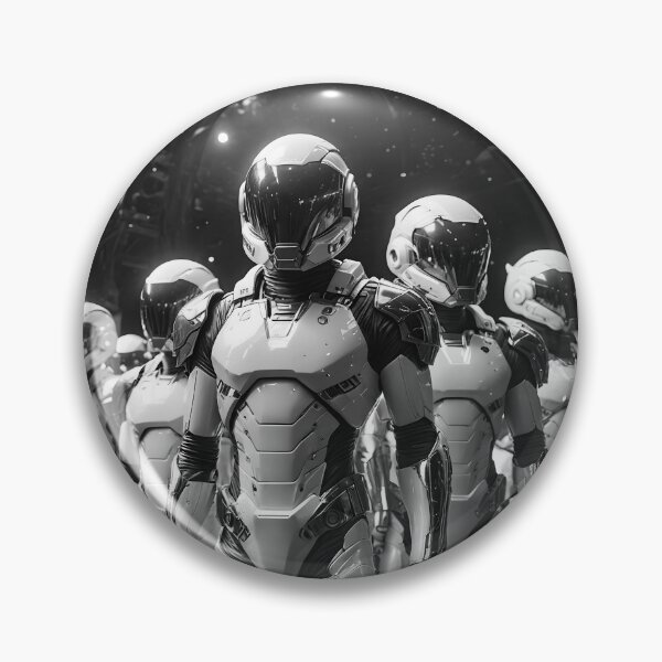Item preview, Black and White Sci-Fi Soldiers designed and sold by BUTTER7FLY.