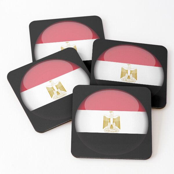 Item preview, Egyptian 3D Round Flag Egyptian Pride Design designed and sold by yazdogs.