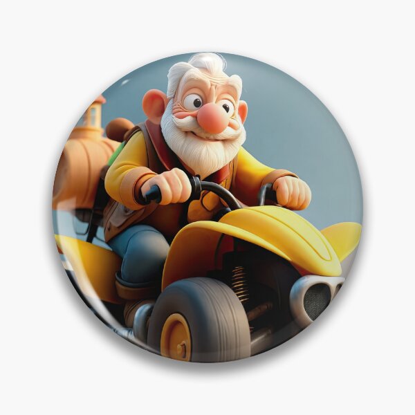 Item preview, Old Fart Driving a quad bike designed and sold by Colin Bentham.