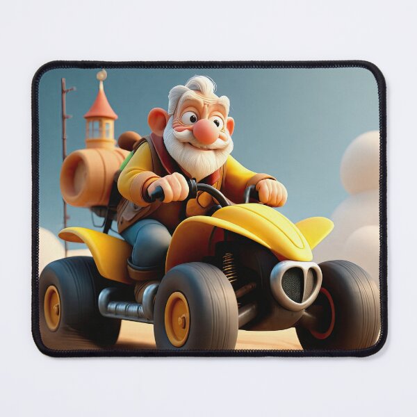 Item preview, Old Fart Driving a quad bike designed and sold by Colin Bentham.